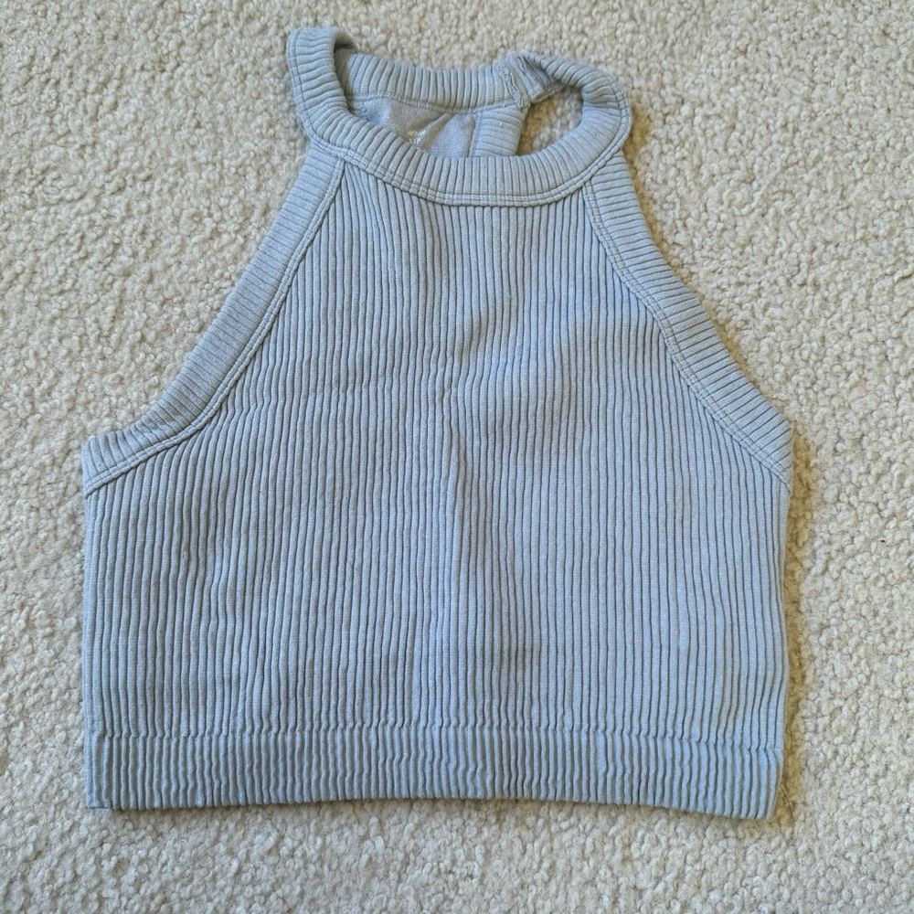 Aerie high neck crop top